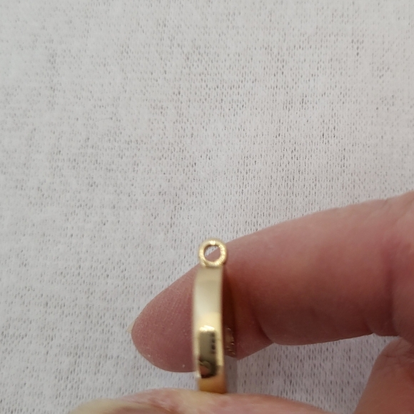 Dior Ja'dore NWOB Gold Tone Pendent With White Fragrance Stone 8mm - Picture 10 of 12